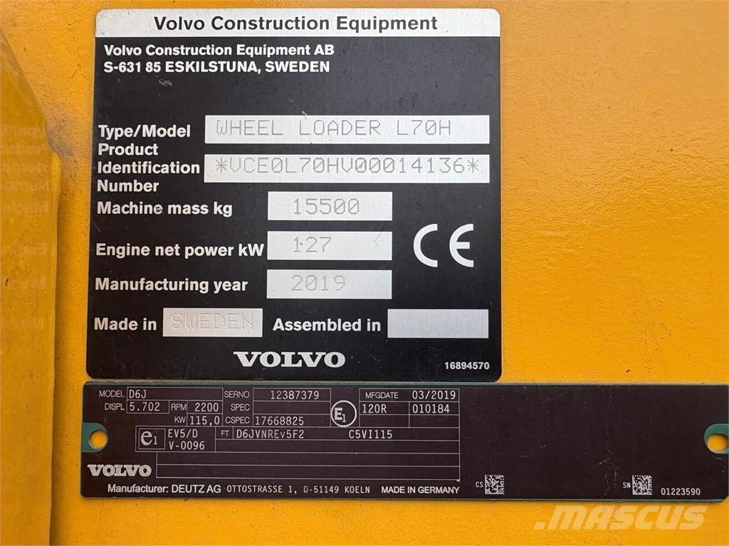 Volvo L70H لوادر بعجل