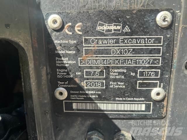 Doosan DX10Z حفارات وسط 7 طن - 12 طن