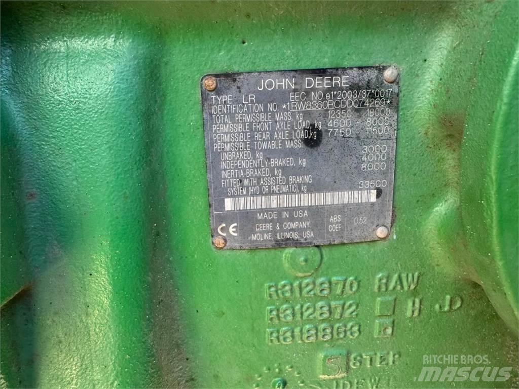 John Deere 8360R الجرارات