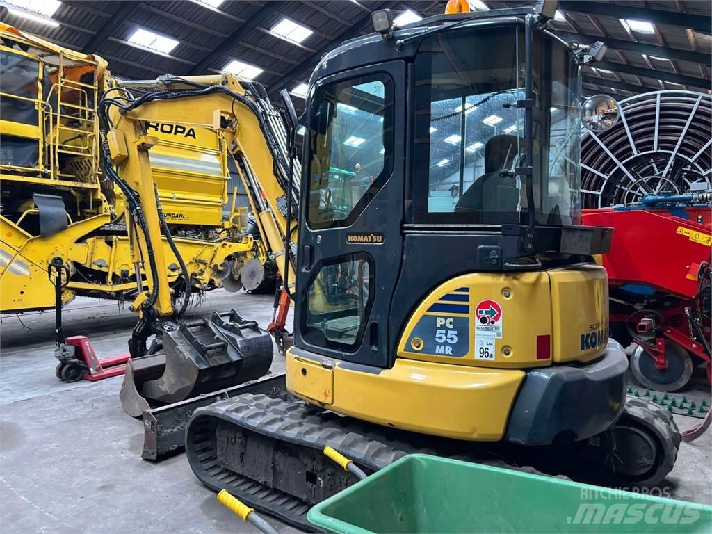 Komatsu PC 55 MR حفارات زحافة