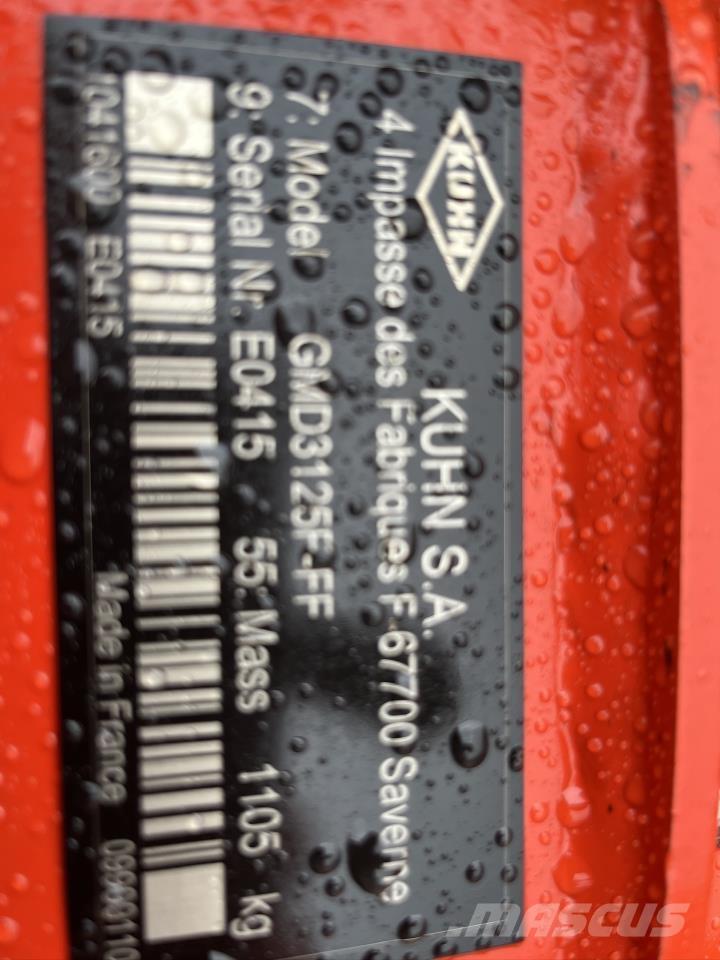 Kuhn GMD 3125 F معدات حصد
