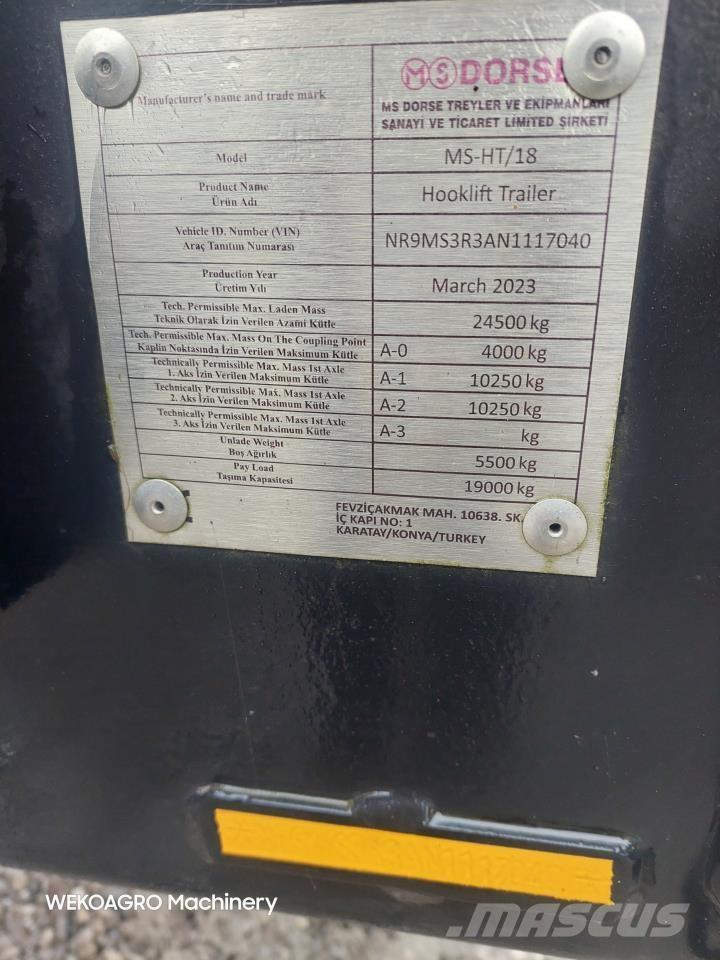 MS Dorse HT/18 مقطورات أخرى