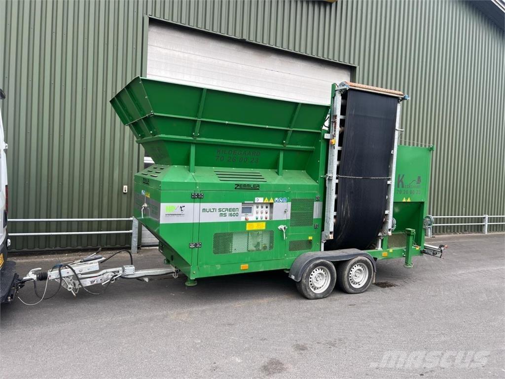 Zemmler MS1600 معدة فرز -> معدة فرز المخلفات