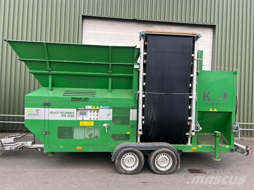 Zemmler MS1600 معدة فرز -> معدة فرز المخلفات