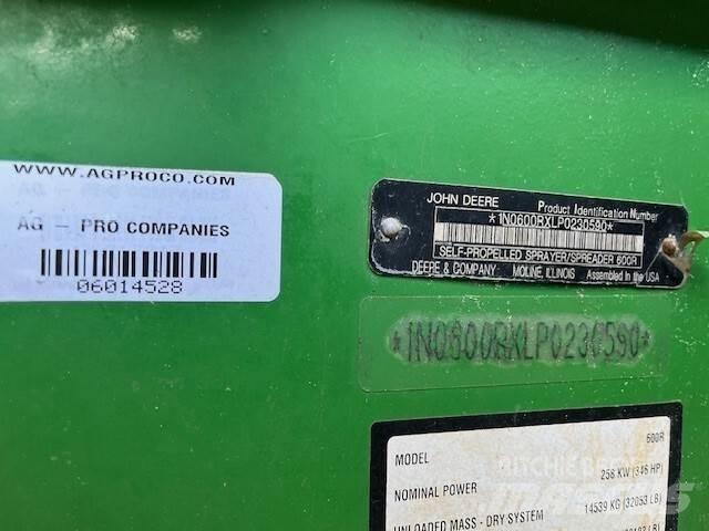 John Deere 600R الرشاشات