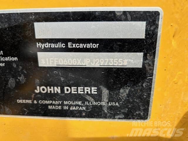 John Deere 60G حفارات صغيرة أقل من 7 طن (حفارات صغيرة)