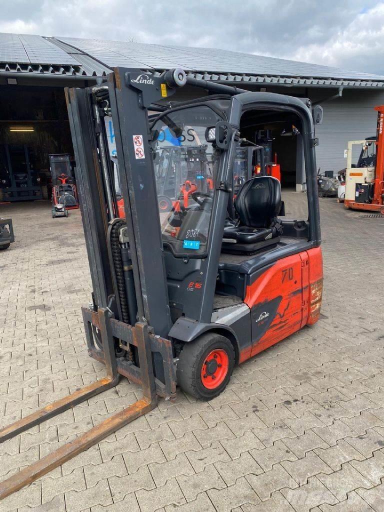 Linde E 16-02 شاحنات ذات رافعات شوكية تعمل بالكهرباء