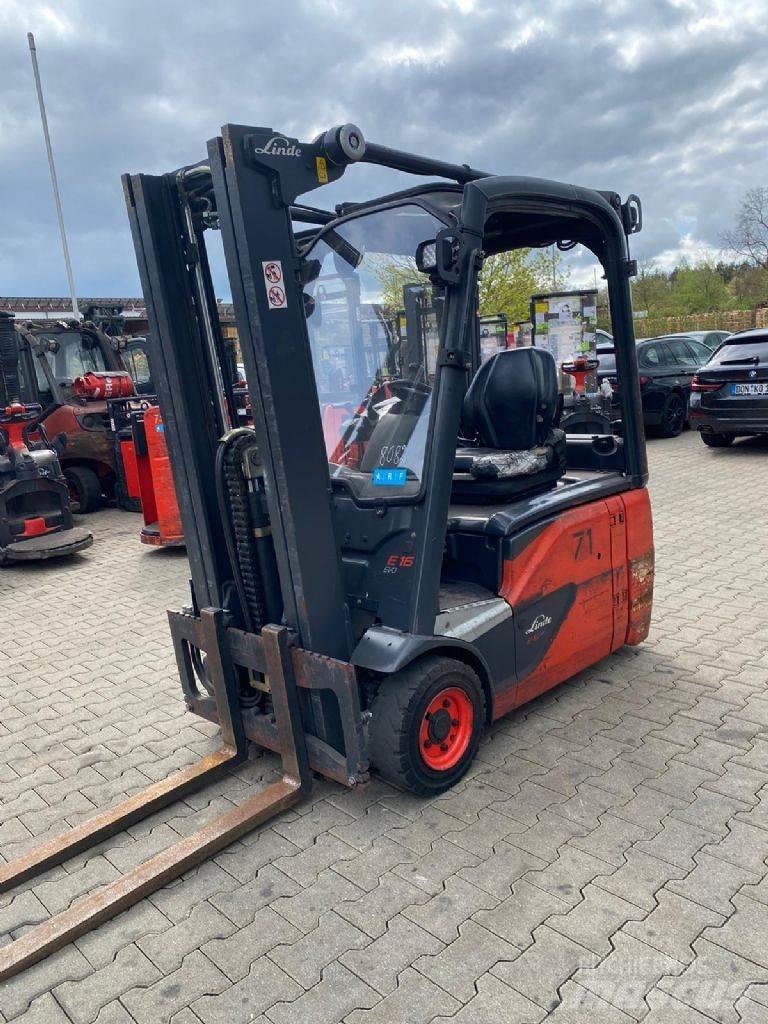Linde E 16-02 شاحنات ذات رافعات شوكية تعمل بالكهرباء