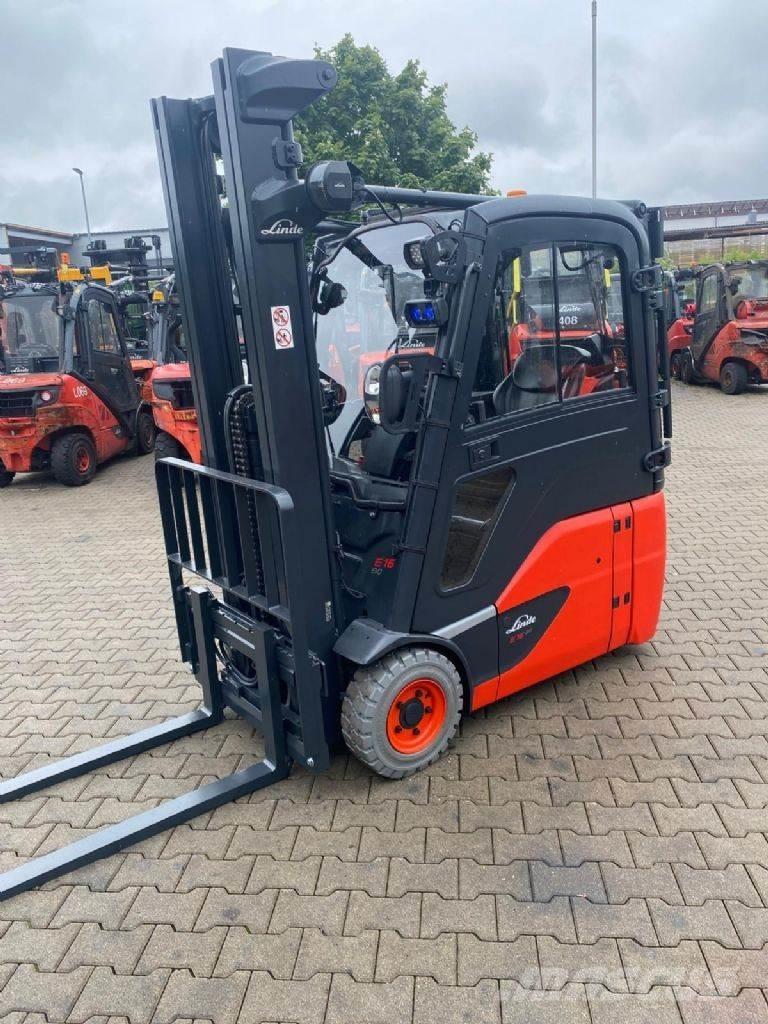 Linde E 16-02 شاحنات ذات رافعات شوكية تعمل بالكهرباء