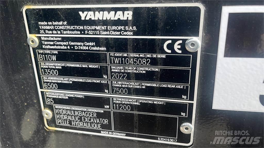 Yanmar B110W حفارات بعجل