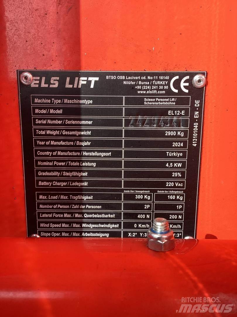 ELS LIFT EL12E رافعات مقصية الشكل