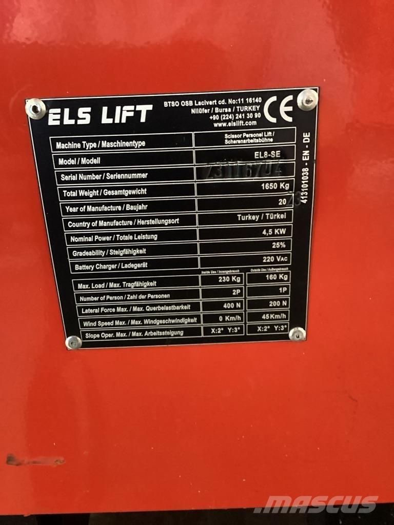 ELS LIFT EL8-SE رافعات مقصية الشكل