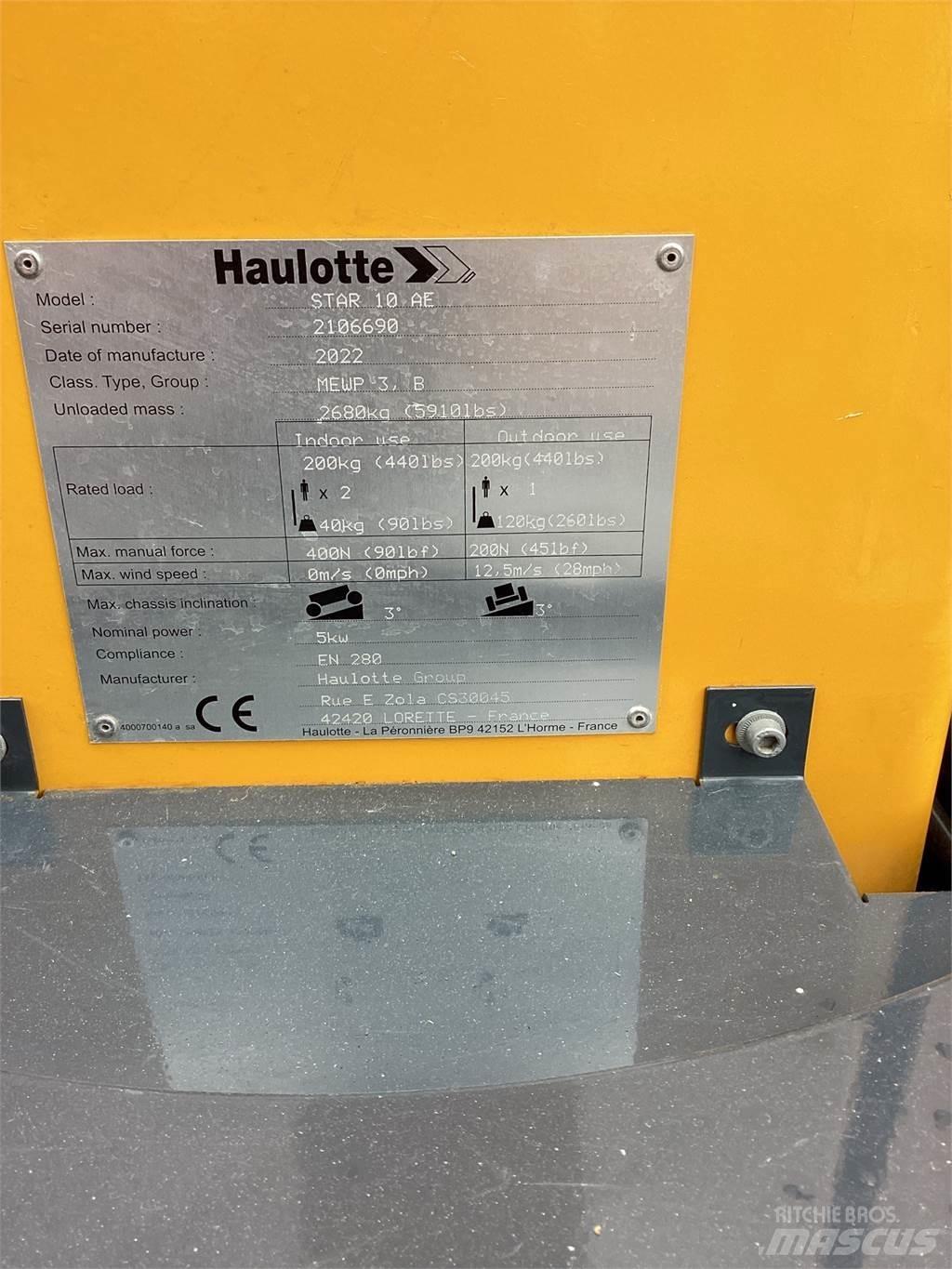 Haulotte Star10 رافعات السارية الرأسية
