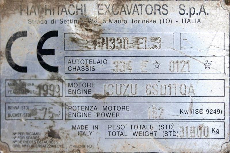 Fiat-Hitachi FH330 EL.3 مكونات أخرى