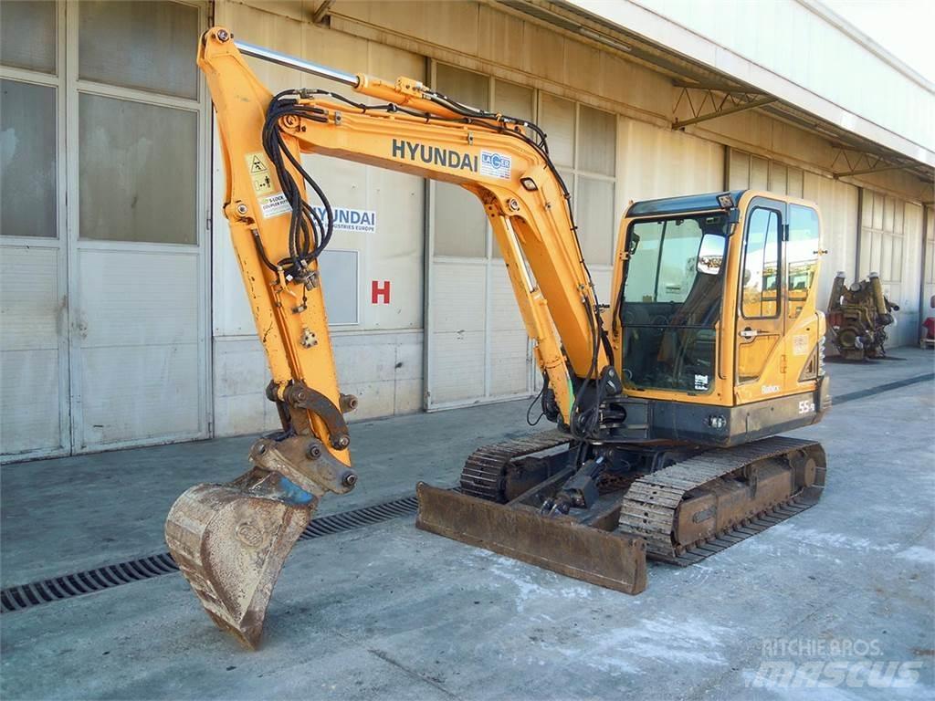 Hyundai R55-9 حفارات صغيرة أقل من 7 طن (حفارات صغيرة)
