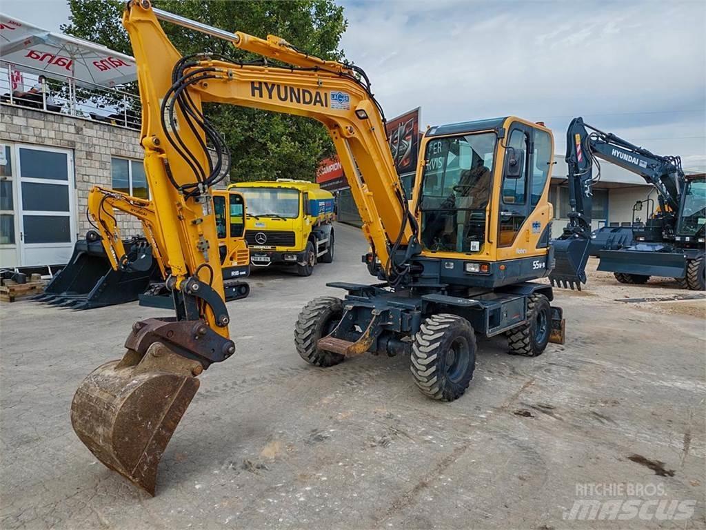 Hyundai R55W-9 حفارات صغيرة أقل من 7 طن (حفارات صغيرة)