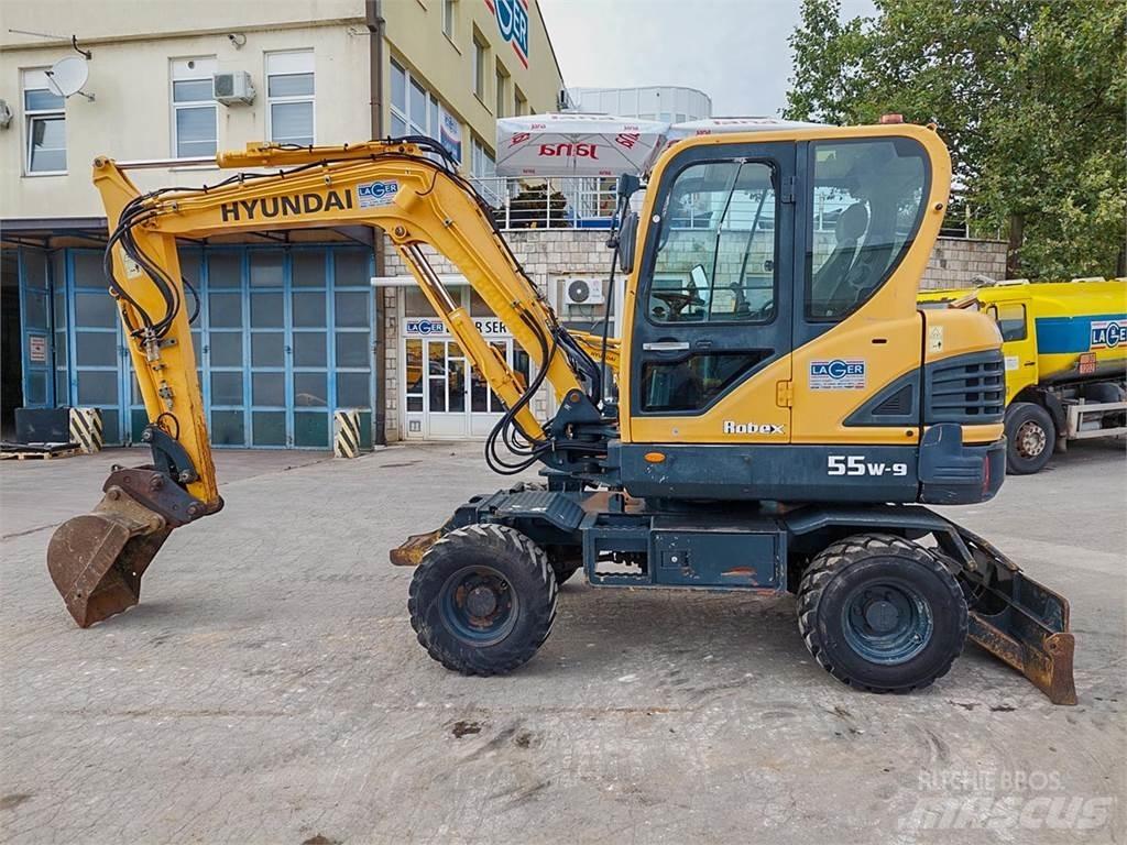 Hyundai R55W-9 حفارات صغيرة أقل من 7 طن (حفارات صغيرة)