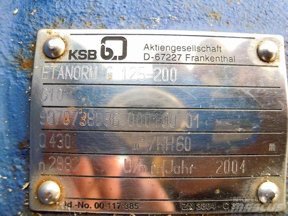 KSB ETANORM G 125-200 مضخات المياه