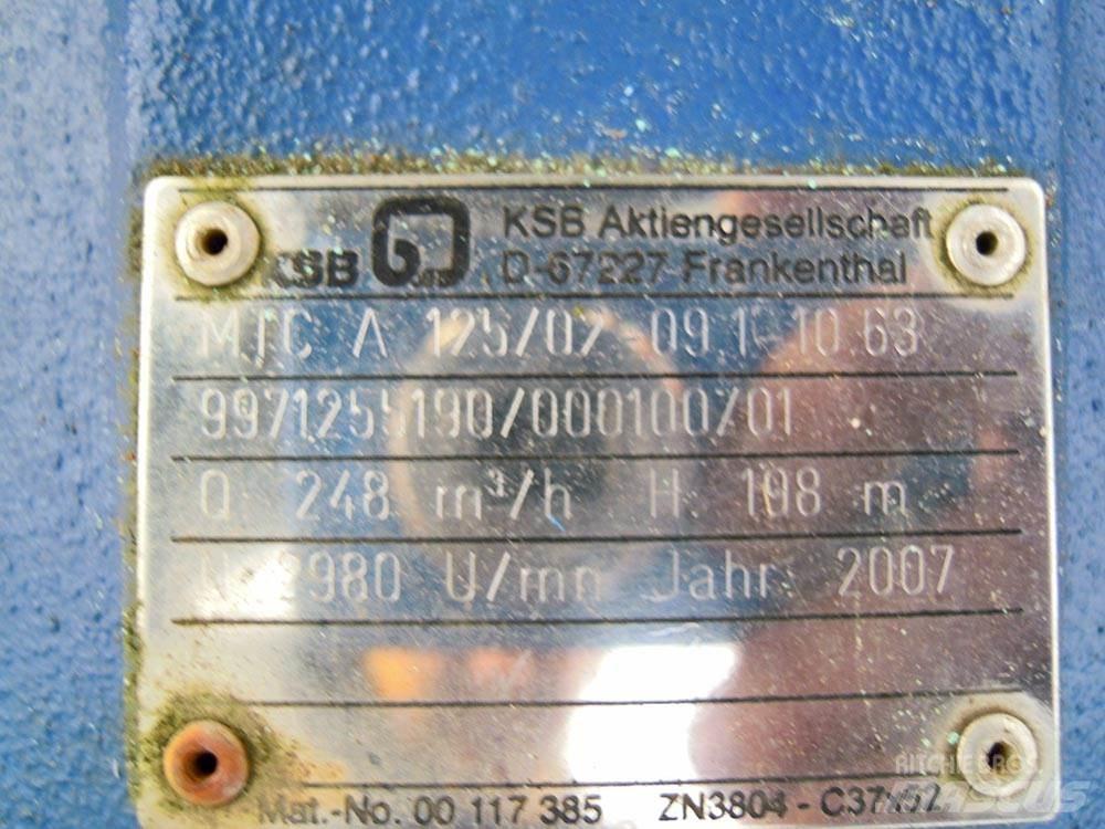 KSB MTC 125/02 مضخات المياه