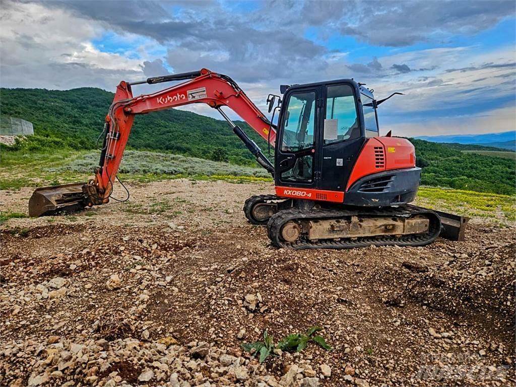 Kubota KX080-4 حفارات صغيرة أقل من 7 طن (حفارات صغيرة)