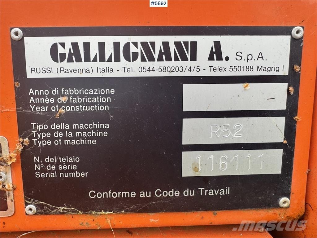  Callignani R52 معدات أخرى للحصاد