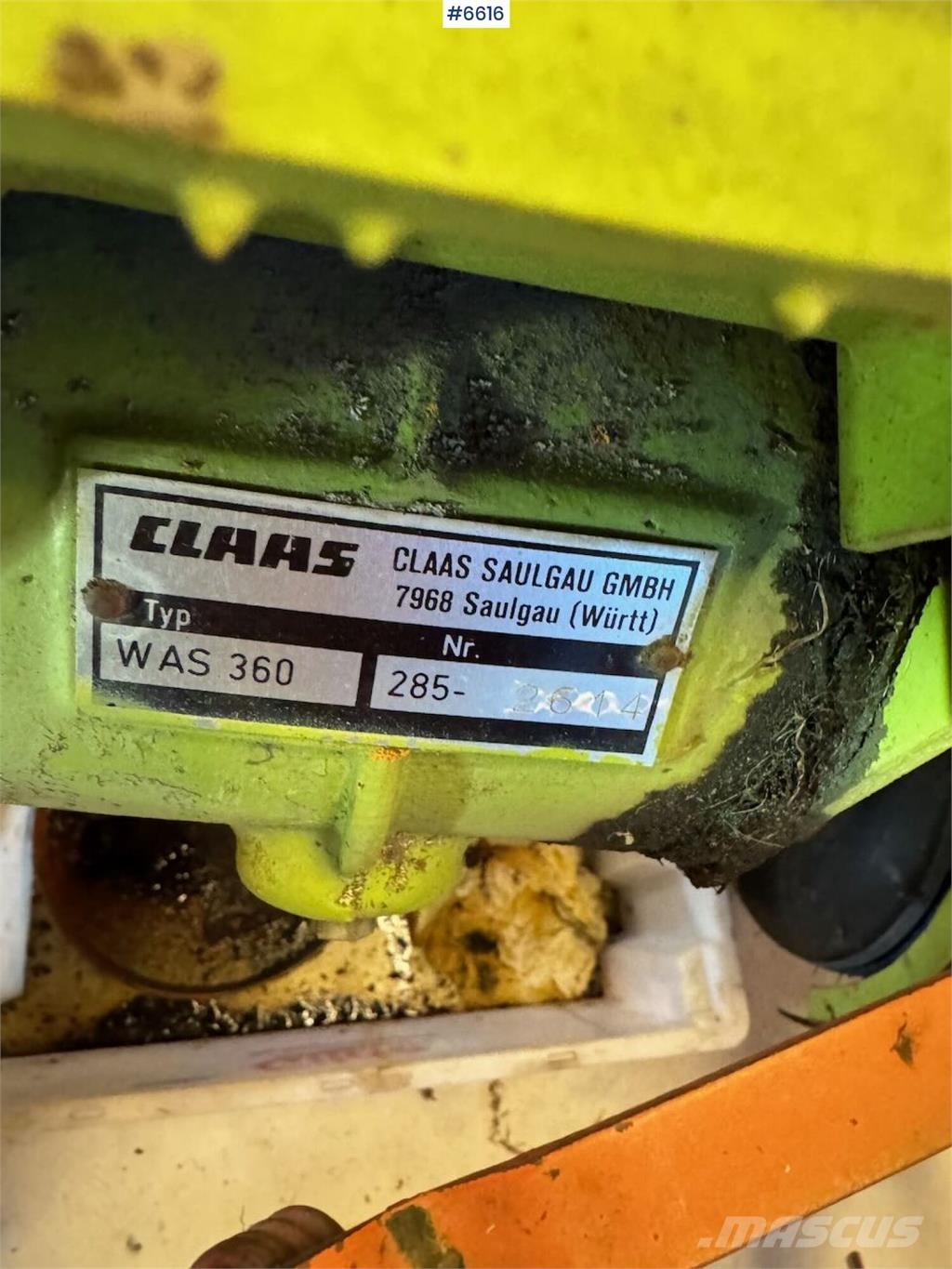 CLAAS WAS 360 معدات أخرى للحصاد