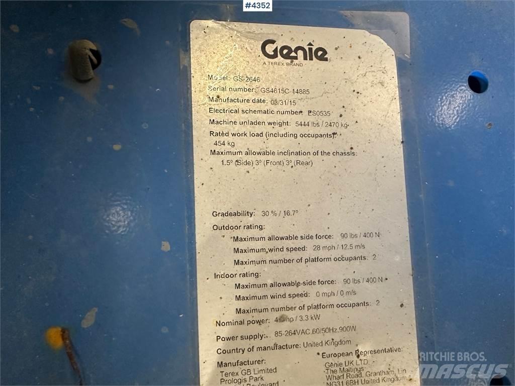 Genie GS-2646 رافعات ومنصات أخرى