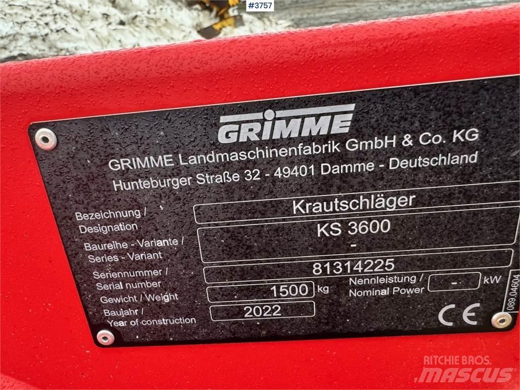 Grimme KS3600 مكونات أخرى