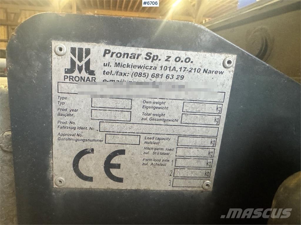 Pronar T286 مقطورة حبوب