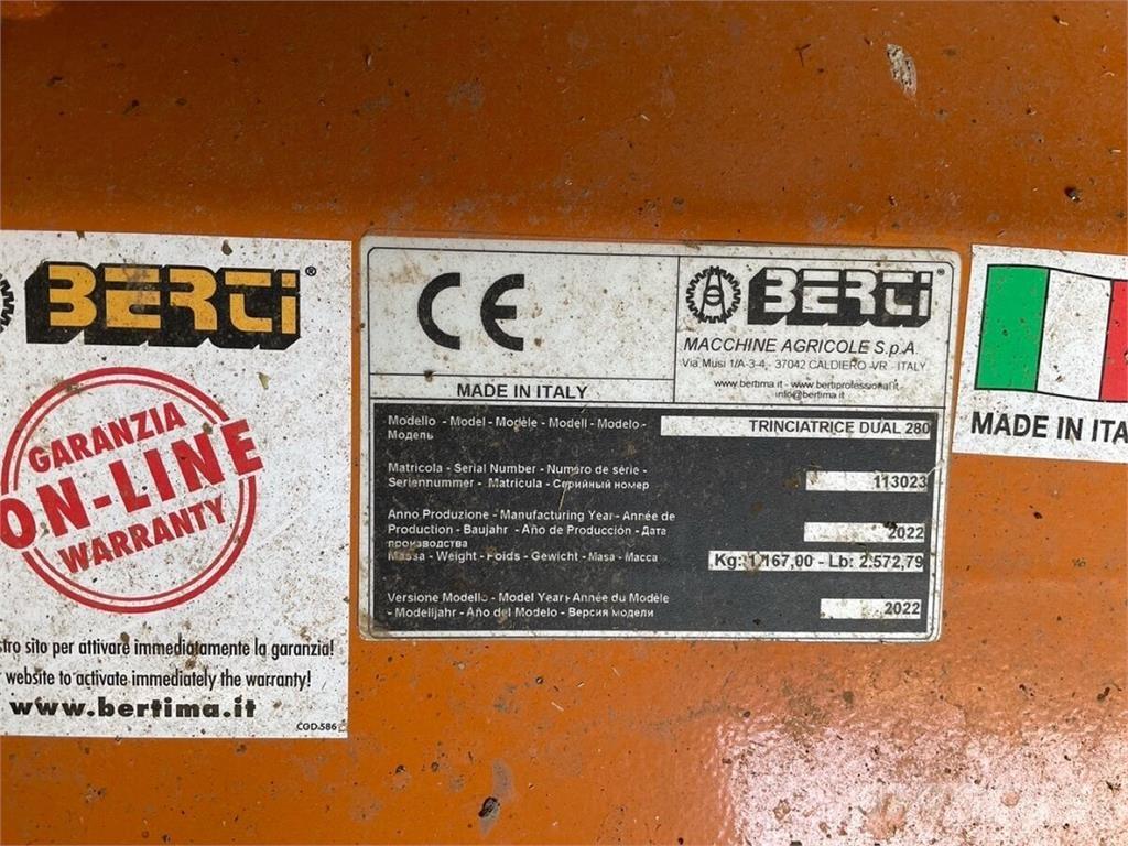 Berti Dual 280 جزازات وأغطية المراعي