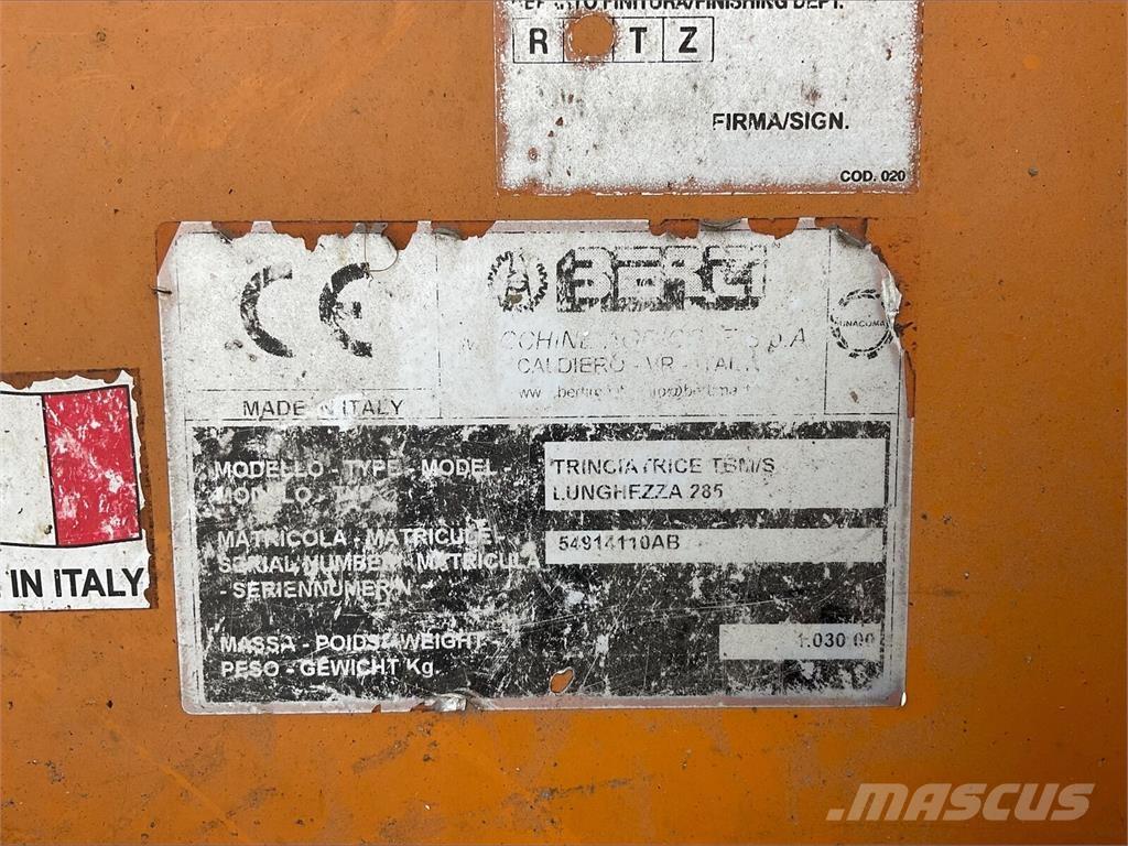 Berti Dual 285 جزازات وأغطية المراعي