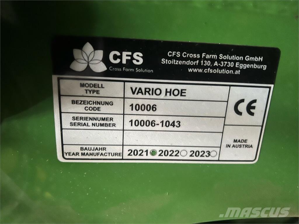  CFS Varihoe 620 ماكينات وملحقات البذر الأخرى
