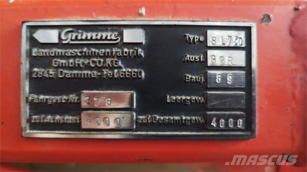 Grimme SL 750 ماكينات زراعية - غير ذلك