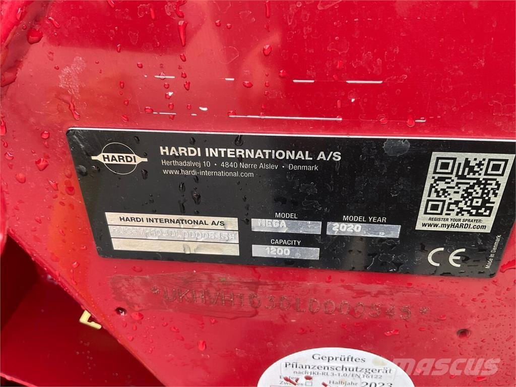 Hardi MEGA 1200 الرشاشات