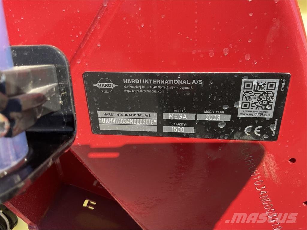 Hardi Mega 1500 الرشاشات