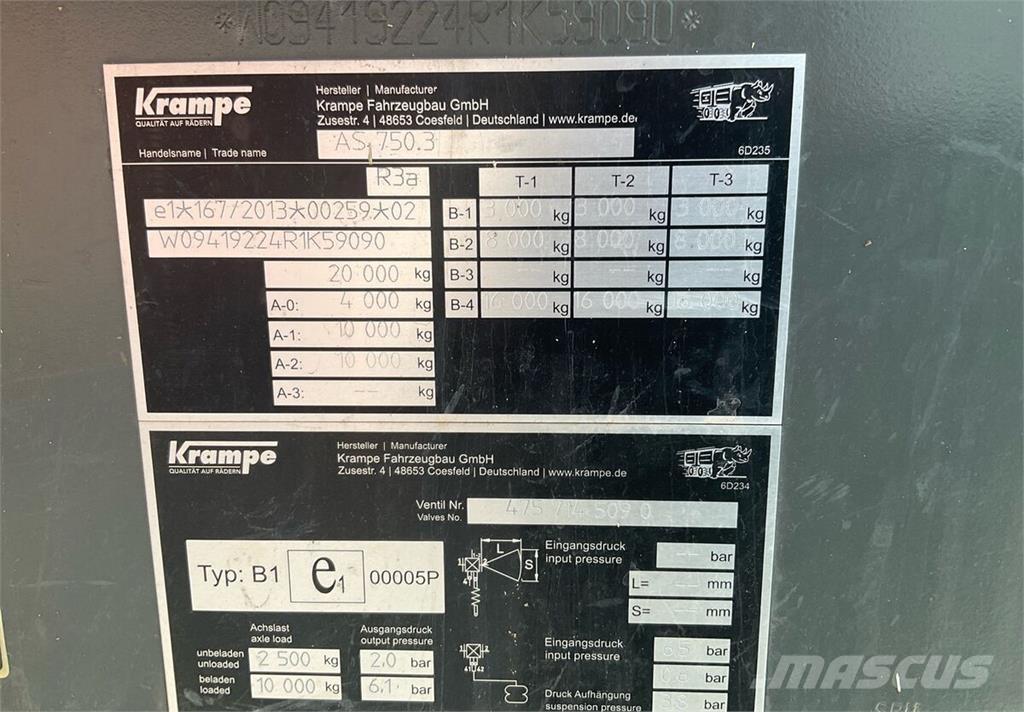 Krampe AS 750 مقطورات أخرى
