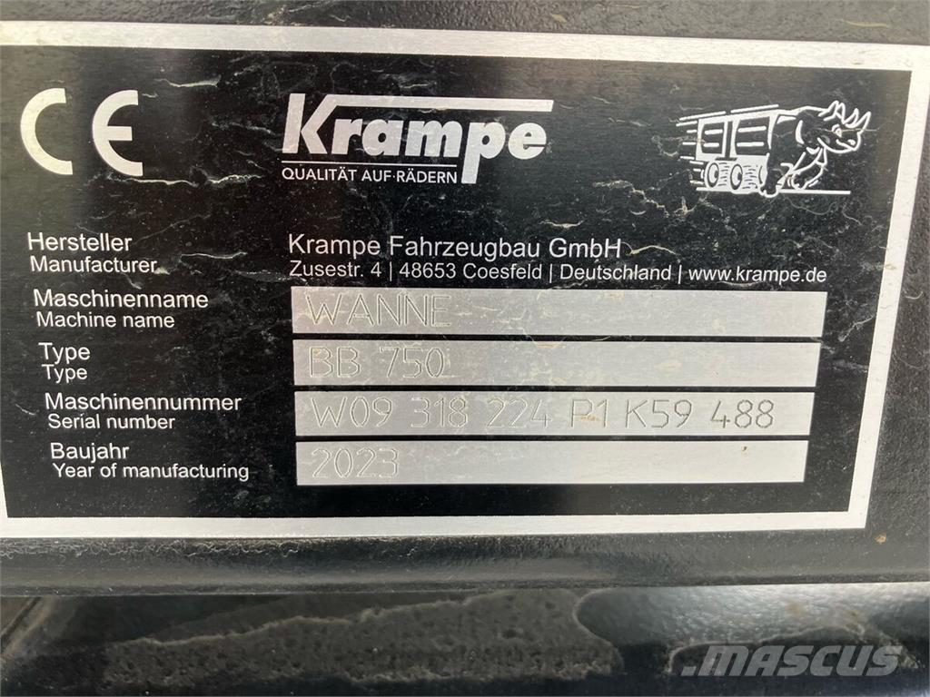 Krampe BigBody 750 مقطورات قلابة