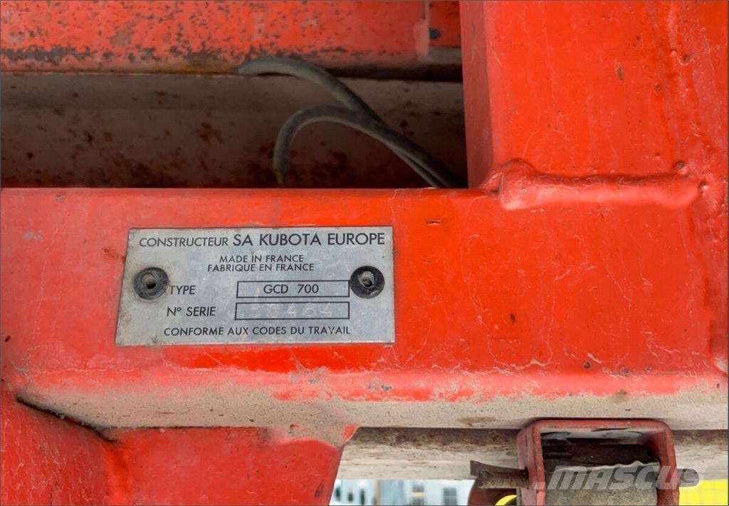 Kubota GCD 700 ماكينات أخرى لتجهيز الأراضي