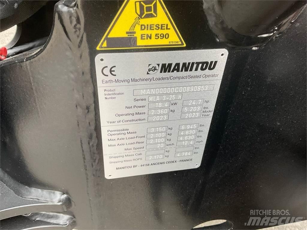 Manitou MLA 3-25 H لوادر وحفارات أمامية