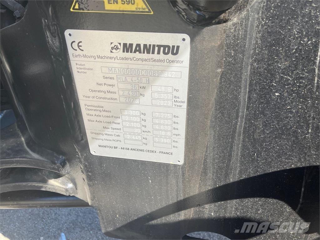 Manitou MLA4-50 لوادر وحفارات أمامية