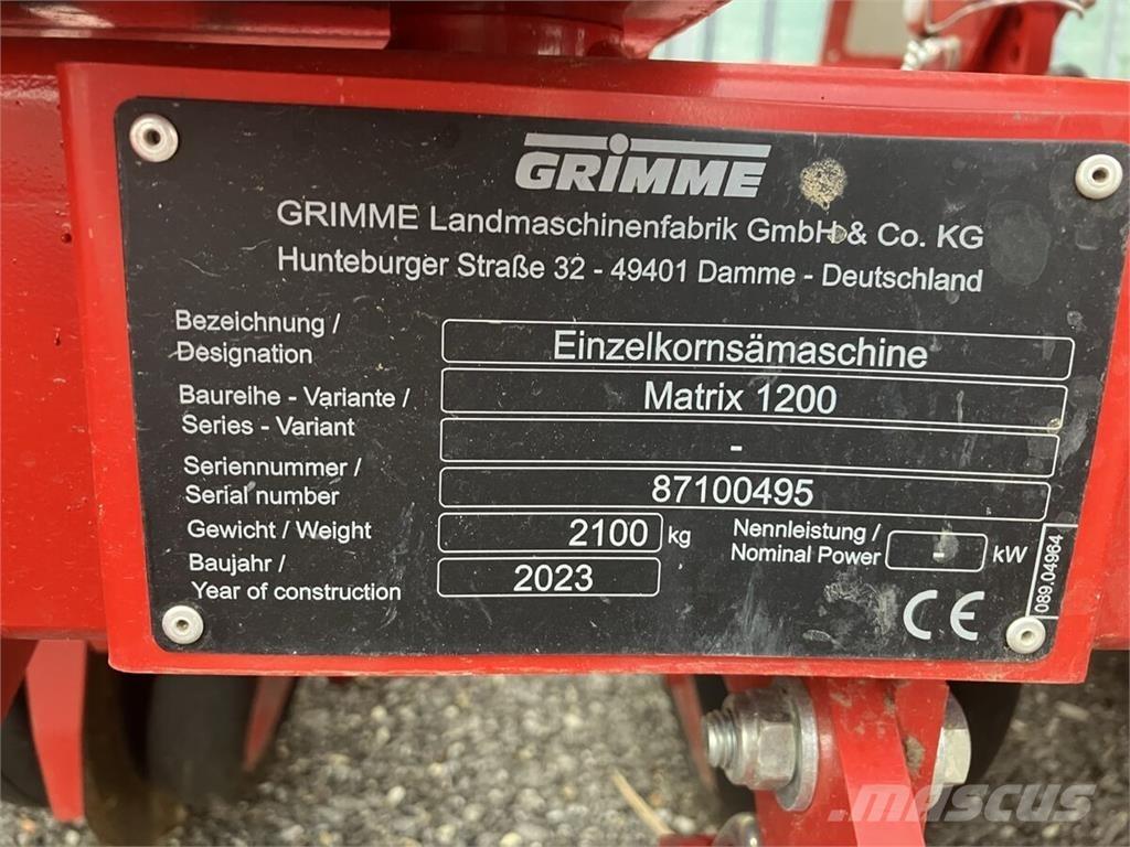  Matrix 1200 معدات بذر