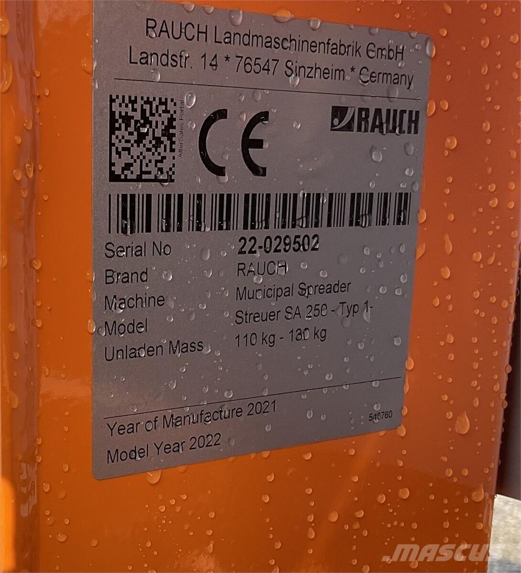 Rauch SA 250 ماكينات أخرى لتجهيز الأراضي