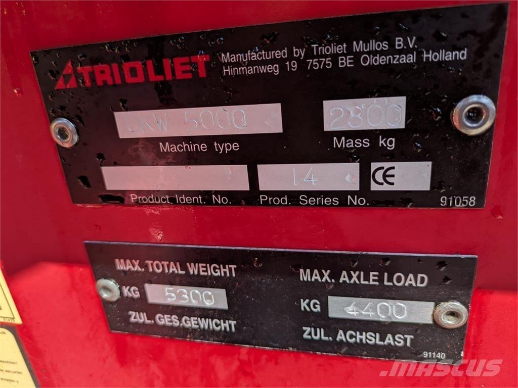 Trioliet UKW 5000 ماكينات زراعية أخرى