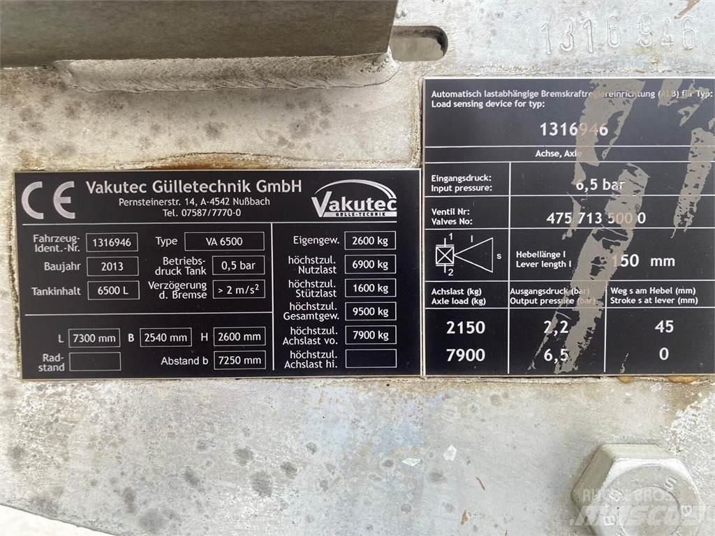  Vakutec VA 6500 صهاريج الملاط