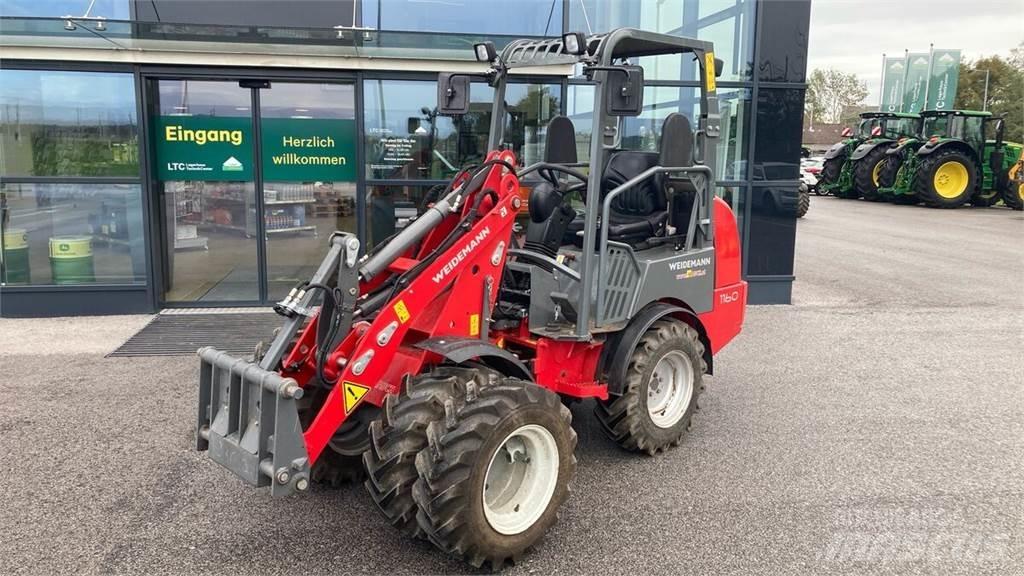 Weidemann 1160 لوادر وحفارات أمامية