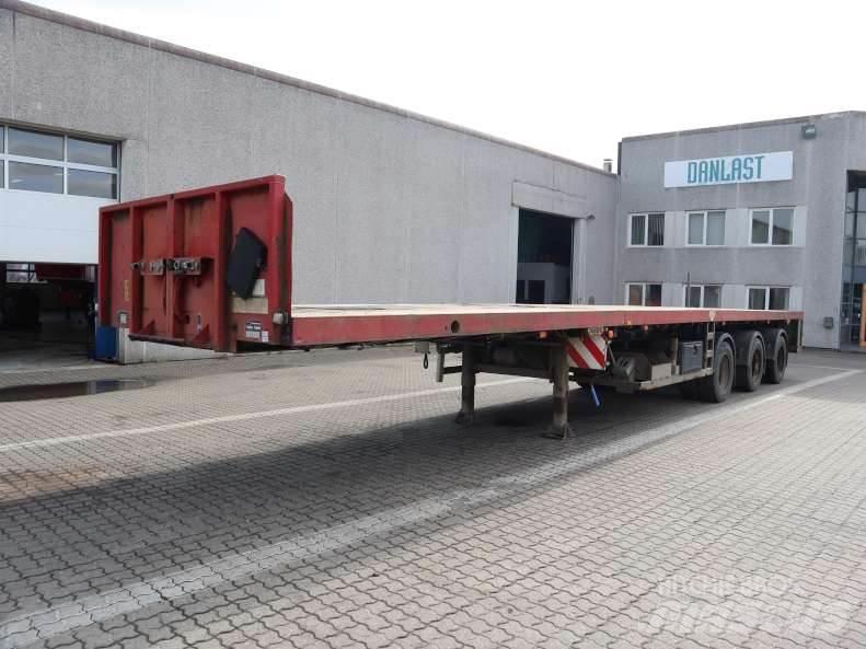 Broshuis Dobbelt udtræk نصف مقطورات مسطحة / مفصلية الجوانب