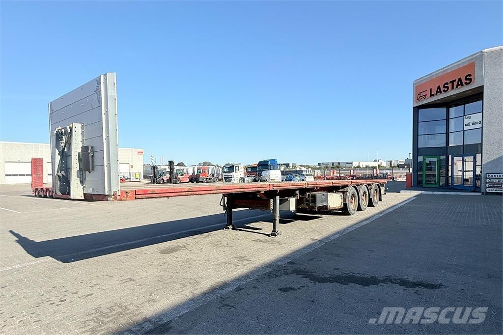 HRD 13.6 m نصف مقطورات مسطحة / مفصلية الجوانب