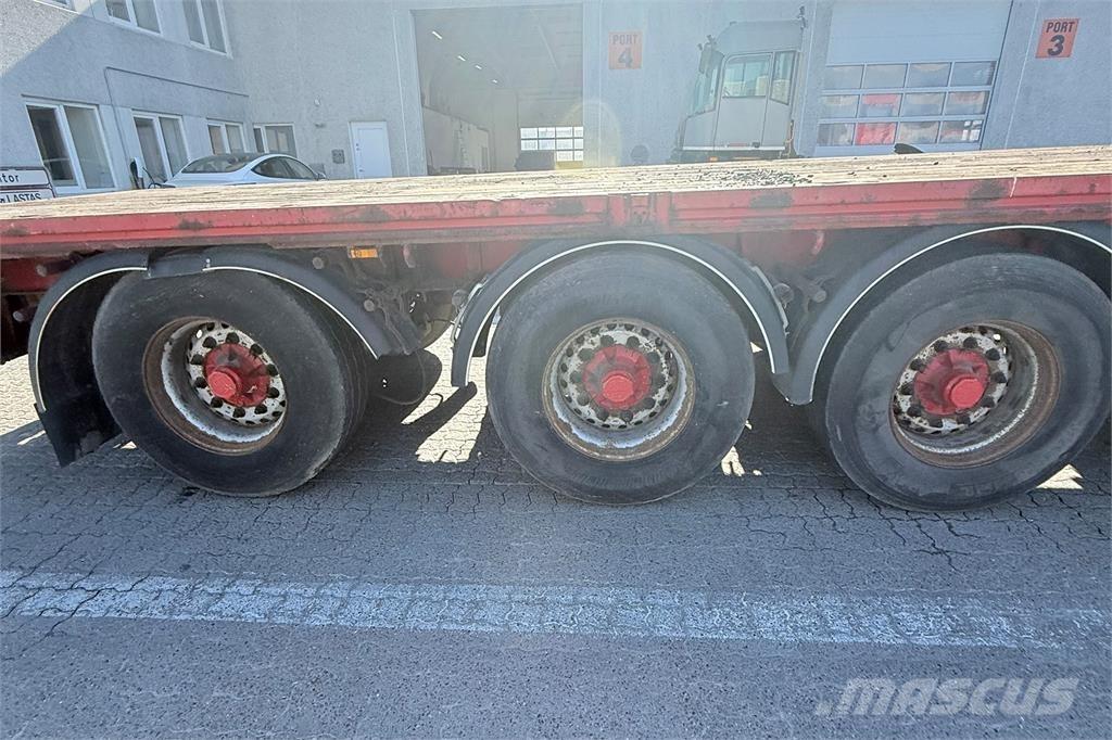 HRD 13.6 m نصف مقطورات مسطحة / مفصلية الجوانب