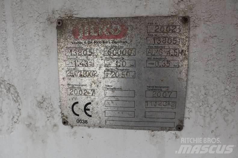  Jilko 60000 L نصف مقطورات مقطورة 