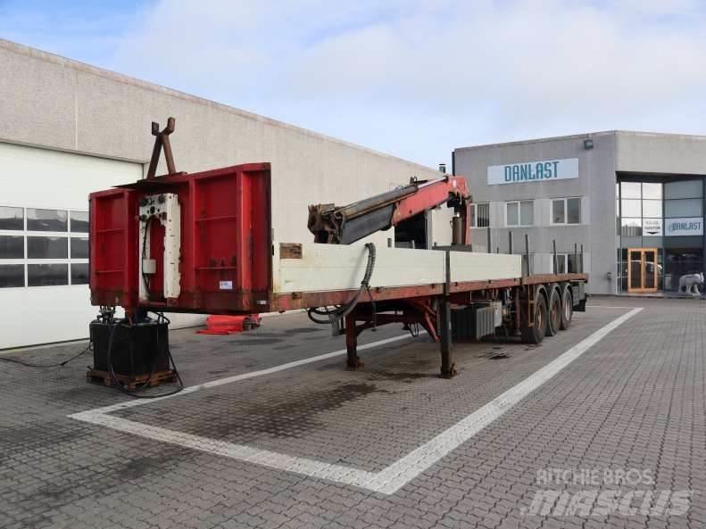  MTDK 13.5 m نصف مقطورات مسطحة / مفصلية الجوانب